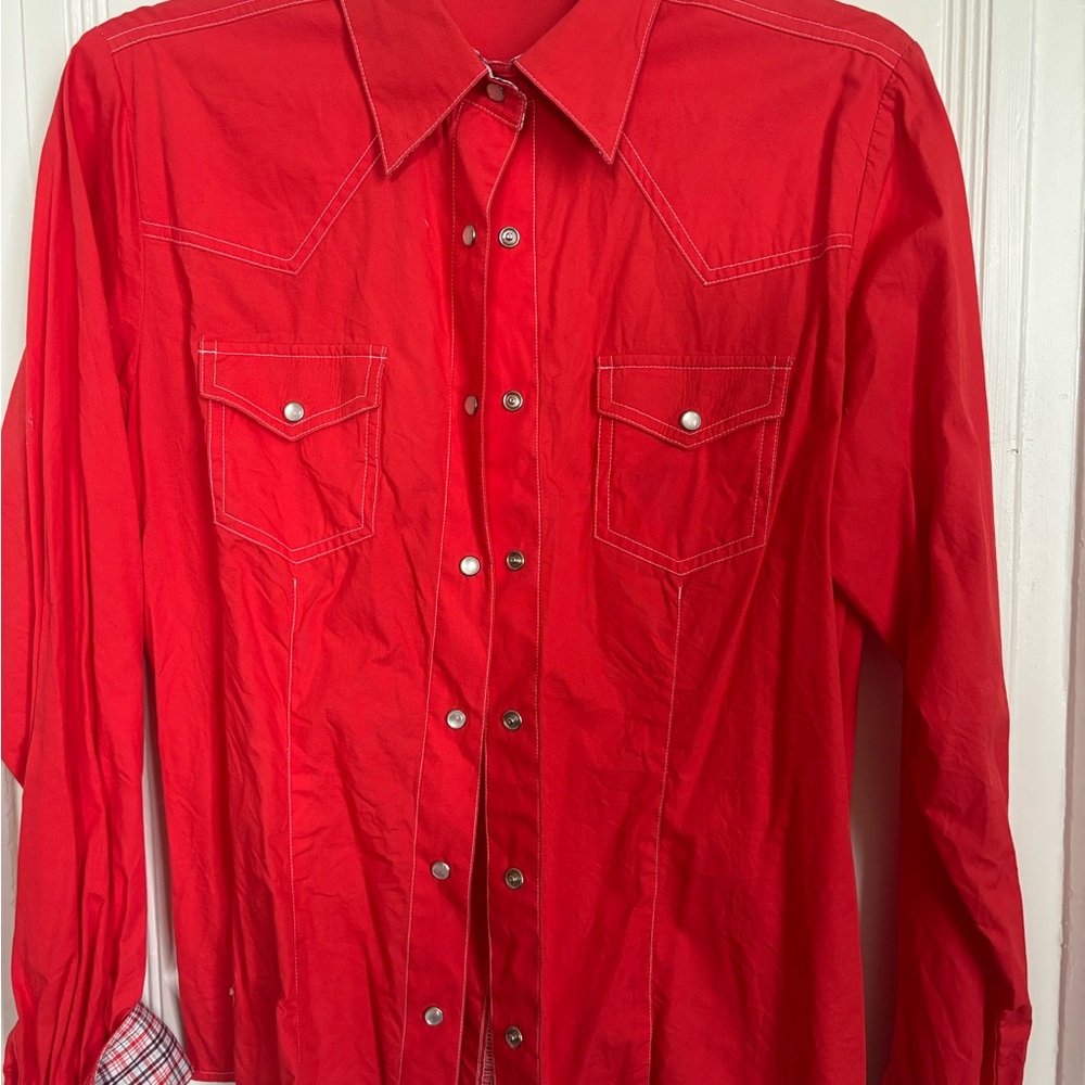 Rockies Red Plaid Western Shirt